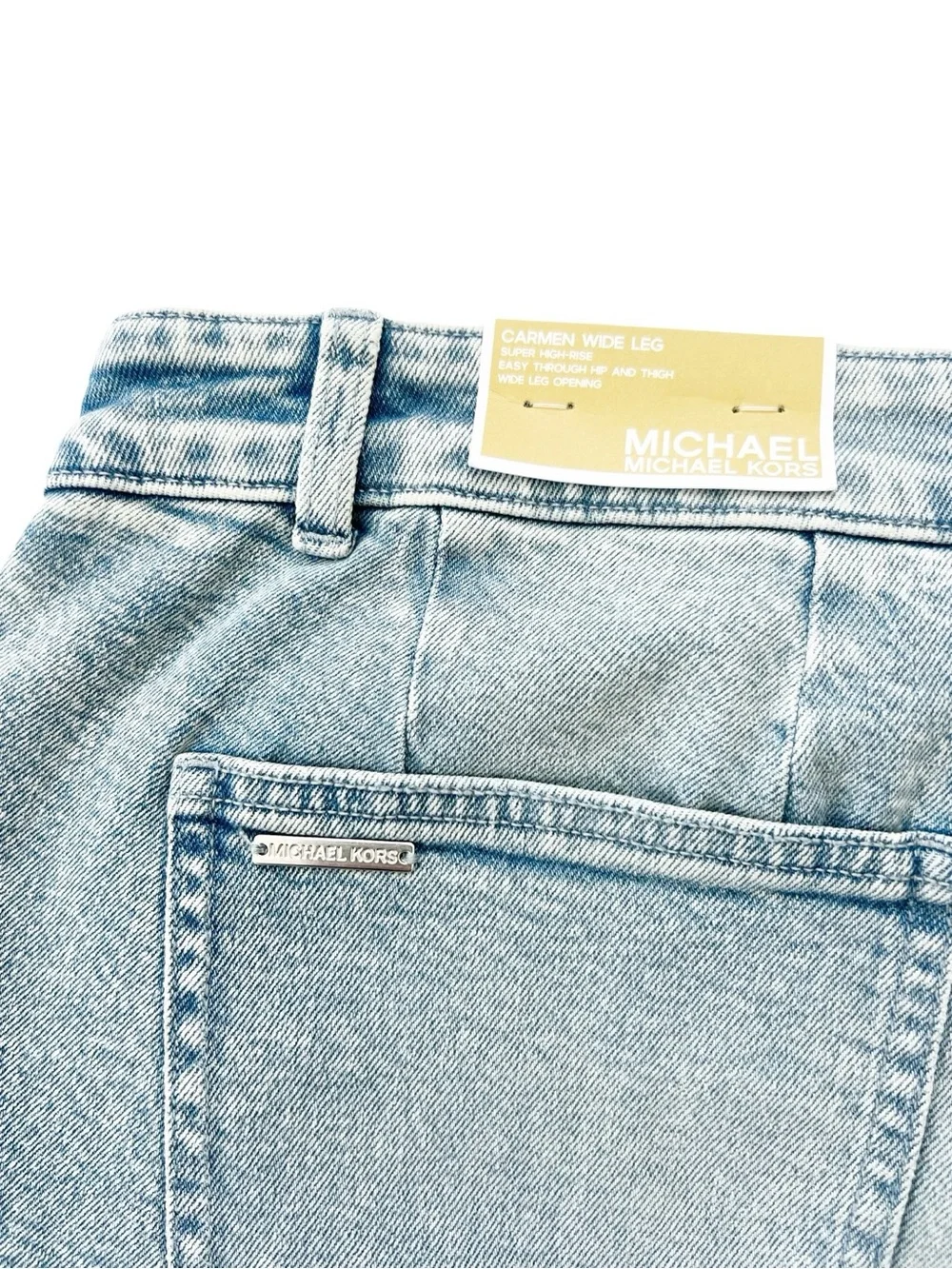 Michael Kors Carmen Wide Leg Super High Rise Jeans 16W NWT